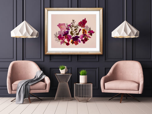 Floralis Framed Botanical Photo Art Print