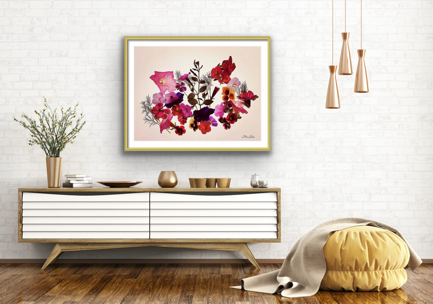 Floralis Framed Botanical Photo Art Print