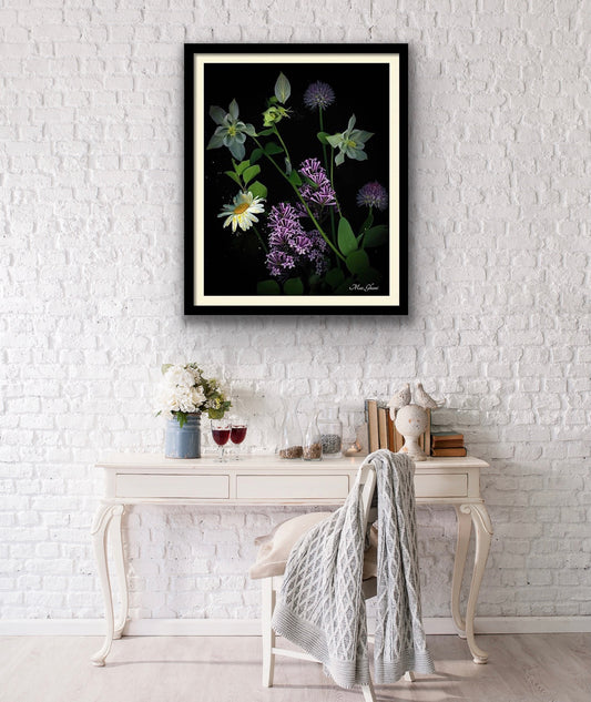 The Chaos of Pollen Framed Botanical Photo Art Print