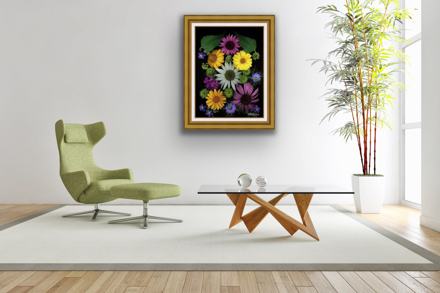 Midsummer Framed Botanical Photo Art Print