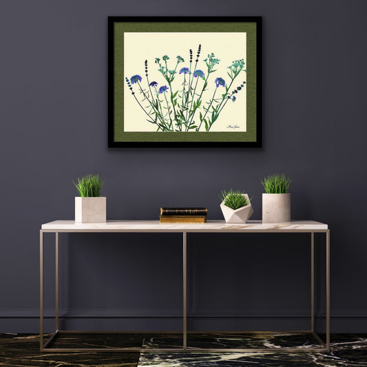 Glowing Wild Framed Botanical Photo Art Print