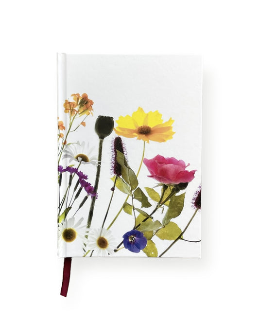 maz ghani, wildflowers, hardcover journal, journal, book, write, luxury gifts, gifts, shop, colorful, flowers, botanical, wild in the woods