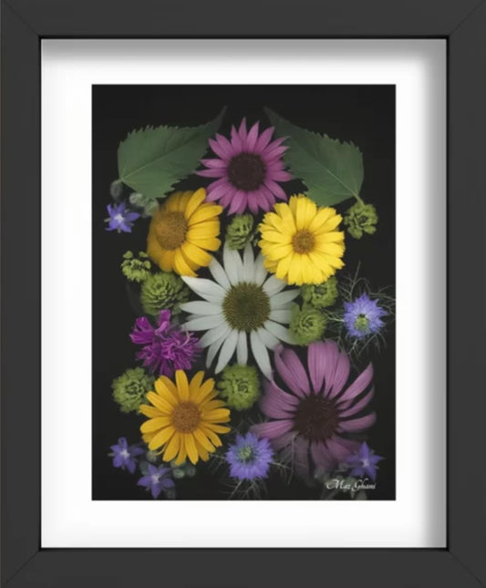Midsummer Recessed Framed Botanical Art Print